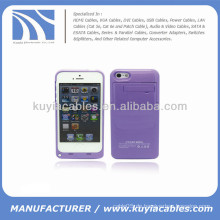 Externer Batterie-Energien-Fall für iPhone 5c 2200mAh Purpur